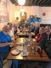 Rotary members at the annual soup kitchen lunch on November 20.