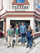 Julie Teeter-Seiler and Dick Teeter with State Senator Lisa Baker and State Representative Jeff Olsommer.