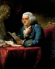 <b>Benjamin Franklin was a big proponent of rising early and getting to work. But now British researchers say some people are more alert later in the day. (Portrait of Benjamin Franklin, painted by David Martin)</b>