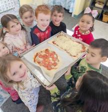 Dingman Ferry. Tree of Life Preschool enjoys Pajama Pizza Party