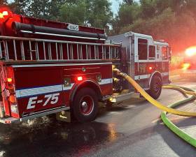 A Milford-based company fire truck.