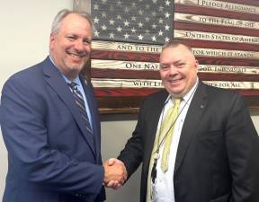 Orange County District Attorney David Hoovler with Andrew Stack.