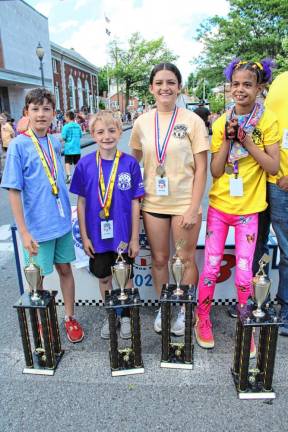 This year’s champs: (L-R) Colton Malone, Justin Hadden, Giada Donato, and Isabella Silva.