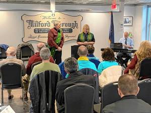 Reverends William Stewart and Jennifer Lovello at last year’s community service.