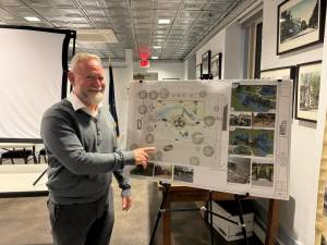 Landscape architect and designer Bryan Smith, of Barry Isett &amp; Associates, shares the proposed plan for Ann Street Park.