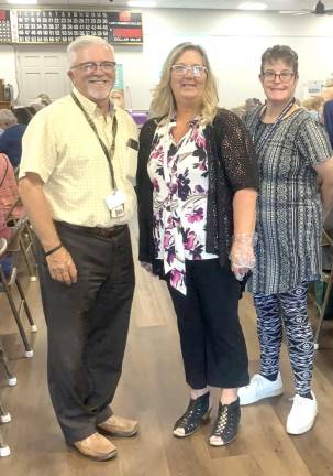 L-R: Commissioner Matthew Osterberg, Area Agency on Aging Director Robin Soares, and ADRC link coordinator Joan Edel.