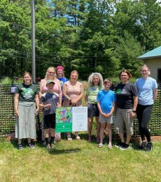 Pollinator gardens open at the library