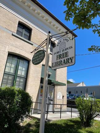 The Port Jervis Free Library is located at 138 Pike Street, Port Jervis.