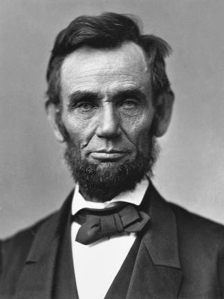 A portrait of Abraham Lincoln, 1863.