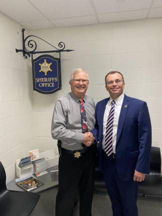 Sheriff Kerry Welsh with Pike County DA Ray Tonkin.