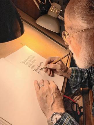 David Baldwin will teach the class “Calligraphy – the Art of Lettering,” starting Nov. 13.