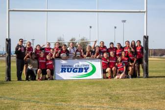 East Stroudsburg University’s women’s rugby club team.