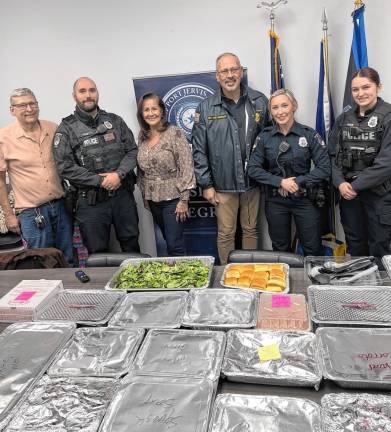 Port Jervis PD delivered Thanksgiving meal