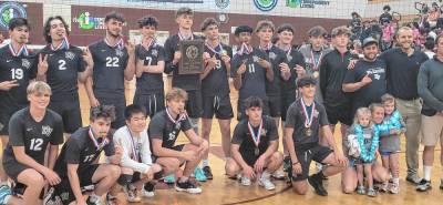 Delaware Valley’s champion boys’ varsity volleyball team.