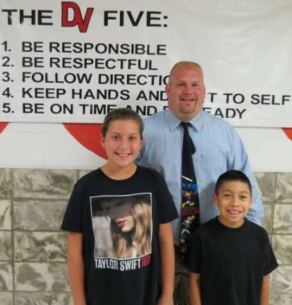 Band members Students of the Month: Kadence Markwalter (Cadet Band) and Nicholas Williams (Beginning Band).