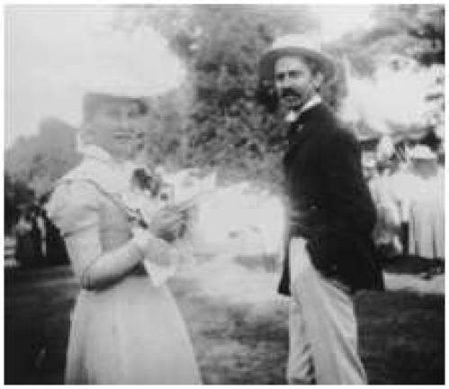 Stephen Crane with Cora Taylor (according to some researchers), the once-respectable Bostonian who ran a &quot;sporting house&quot; and became Crane's constant companion (Wikipedia)