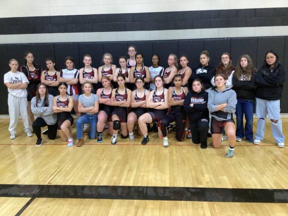 The Delaware Valley High School girls’ wrestling team for the 2024-25 school year.