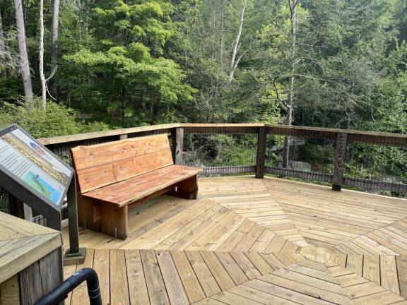 A new viewing platform at Childs Park.