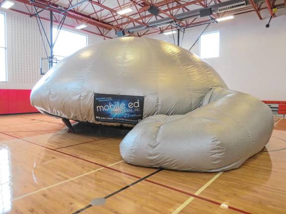 The inflatable planetarium from Mobile Education Production.