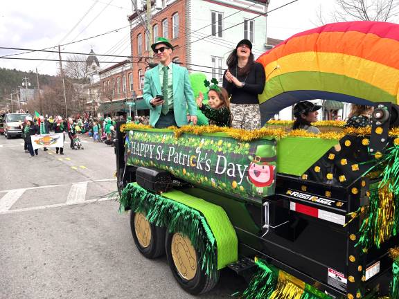 Steven Rosado and the MHG float.