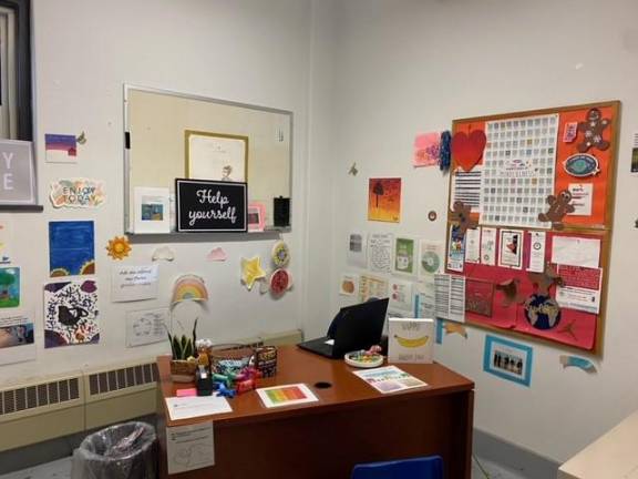 What a mental health clinic room looks like in an area school.