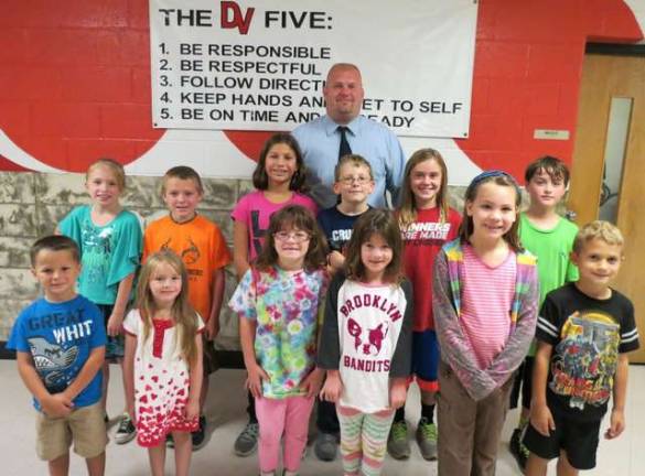 Physical Education Students of the Month pictured: Zachary Copertino, Aerieanya Holohan, Natalie Kresse, Nicole Kresse, Eva Bogusta, Cole Weston, Katherine Quinn, Riley Greiner, Jazmyne Bates, Ethan Schutz, Kylie Mulligan and Liam Yost.