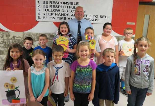 Students of the month, Artists pictured: Hailey Burakowski, Nathan Lara, Grace Stevens, James Mills, Cora Hughson, Derek Ricciardi, Scarlett Weir, Victor Gonzalez, Bridget Markwalter, Hayden Mead, Angela Lawler and Dylan Markle.