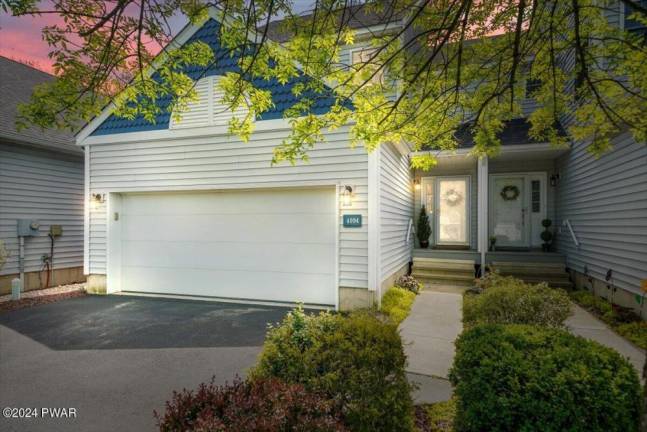 Two-story townhome with neighboring preserve