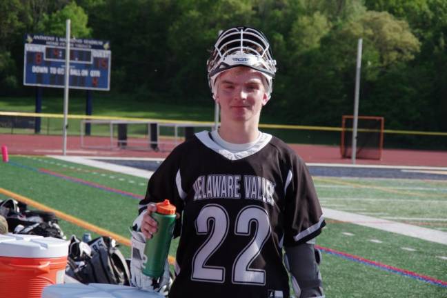 Delaware Valley lacrosse player Peyton LaRocco scored the 200th goal of his career. He is a junior.