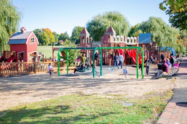 Children play at Stanley Deming Park in Warwick, NY. Photo by Sammie Finch