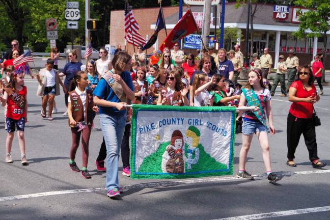 Pike County Girl Scouts march.
