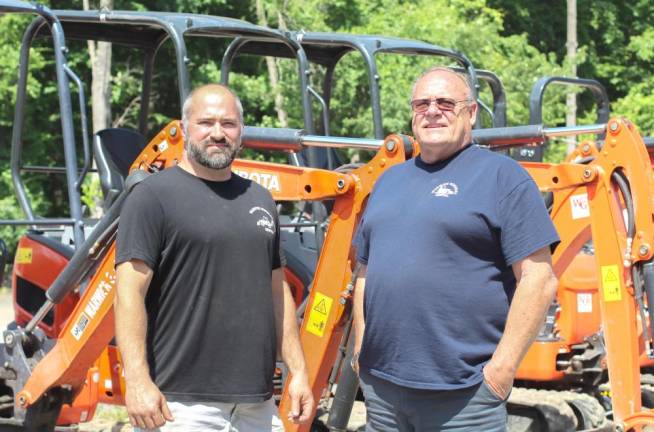 Mike Stanton and Carl Abribat of Warwick General Rental in Warwick, N.Y.