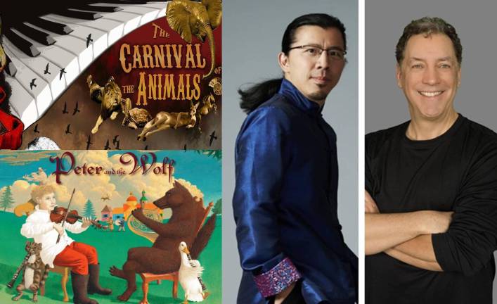 The performance will include renditions of “The Carnival of the Animals” and “Peter and the Wolf,” performed by Frederic Chiu and David Gonzalez.