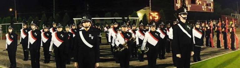 The Delaware Valley Marching Band will peform at all football games this year, home and away (Photo provided)